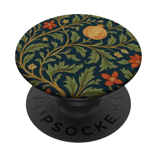 William Morris Stil Granatapfel Botanisches Muster PopSockets Klebender PopGrip William Morris Stil Granatapfel Botanisches Muster PopSockets Klebender PopGrip von Elk Phone Designs