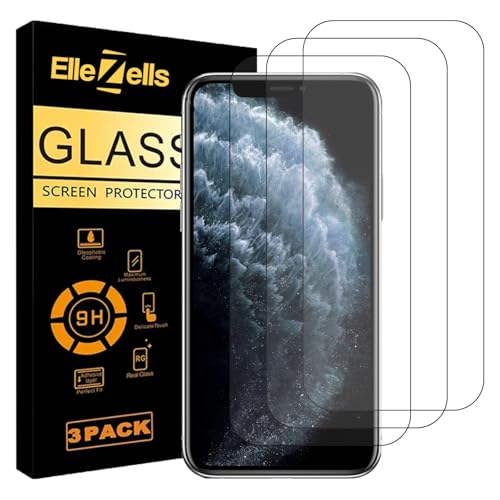 Elle Zells 3 Stück Panzer Schutz Glas für iPhone 11 Pro Max/XS Max (6.7") | 9H Härte Schutzfolie, Ultra-Klar Displayschutzfolie, Anti-Kratzer von Elle Zells