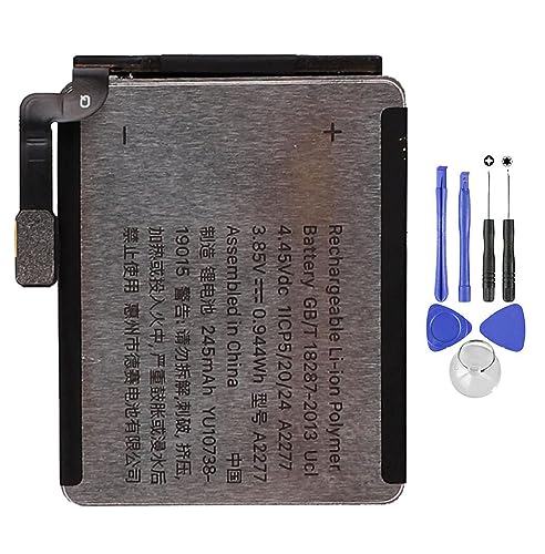 Akku kompatibel mit Apple Watch Serie 5 Generation 40 mm Iwatch A2277 245 mAh von Ellenne