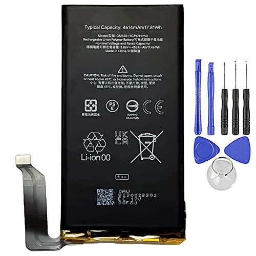 Akku kompatibel mit Google Pixel 6 GMS83 4614 mAh hohe Kapazität mit Demontage-Set im Lieferumfang enthalten Akku kompatibel mit Google Pixel 6 GMS83 4614 mAh hohe Kapazität mit Demontage-Set im Lieferumfang enthalten von Ellenne
