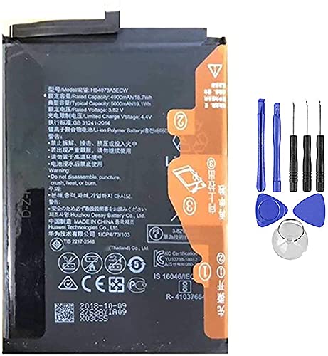 Akku kompatibel mit Huawei Mate 20X - Honor Note 10 HB4073A5ECW 5000 mAh inklusive Demontage-Set von Ellenne