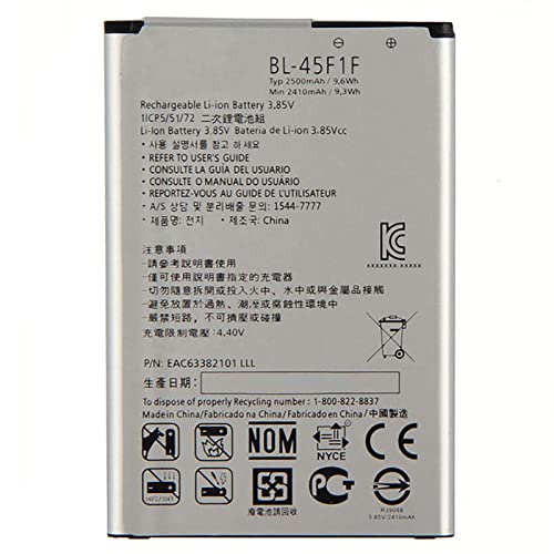 Akku kompatibel mit LG BL-45F1F K8 - K9 - K4 2017 - LM-X210EM 2500 mAh von Ellenne