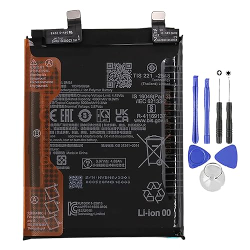 Akku kompatibel mit Xiaomi BM5J MI 12T / 12T Pro 5000 mAh mit Schraubendreher-Set von Ellenne
