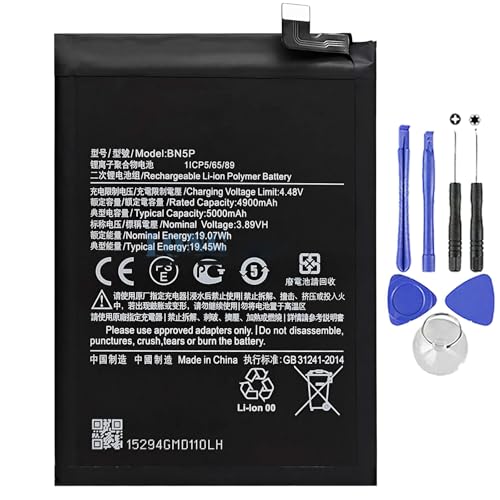 Akku kompatibel mit Xiaomi BN5P Redmi Note 13 5G - Note 13 4G 5000 mAh mit Schraubendreher-Set Akku kompatibel mit Xiaomi BN5P Redmi Note 13 5G - Note 13 4G 5000 mAh mit Schraubendreher-Set von Ellenne