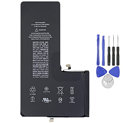 Akku kompatibel mit iPhone 11 Pro Max 3964 mAh, hohe Kapazität mit Demontage-Kit im Lieferumfang enthalten von Ellenne