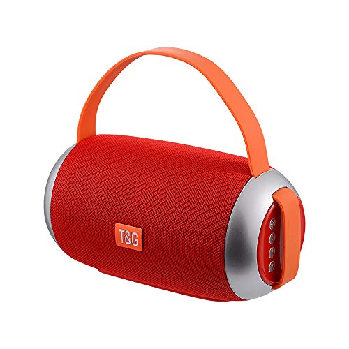 Bluetooth-Lautsprecher, wiederaufladbar, 10 W, Lautsprecher, WLAN, Radio TG112 (rot) von Ellenne