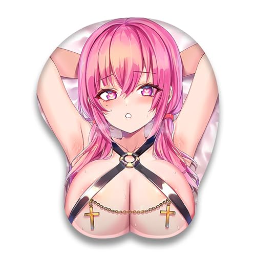 ELLENNE - 3D-Mauspad aus Gel mit Handgelenkstütze - Gaming, Manga, Anime, Japan, Japan (Design 10) von Ellenne