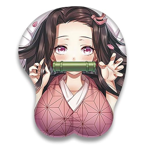 ELLENNE - 3D-Mauspad aus Gel mit Handgelenkstütze - Gaming, Manga, Anime, Japan, Japan (Design 11) von Ellenne
