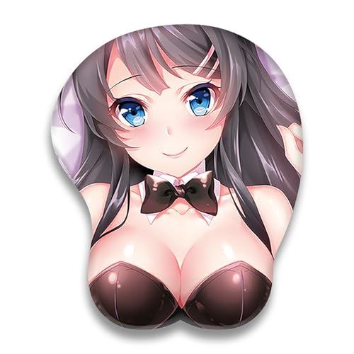 ELLENNE - 3D-Mauspad aus Gel mit Handgelenkstütze - Gaming, Manga, Anime, Japan, Japan (Design 12) von Ellenne
