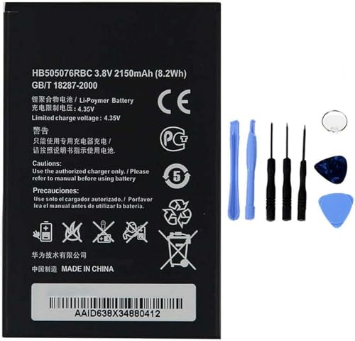 Akku kompatibel mit Huawei Ascend Y3 2 II Y600 3G 4G HB505076RBC Hohe Kapazität 2150 mAh inklusive Demontage-Set von Ellenne