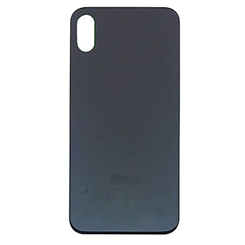 ELLENNE Gehäuse hinten kompatibel mit iPhone XS Back Cover Glas Schwarz Weiß Gold (Schwarz/Schwarz) von Ellenne