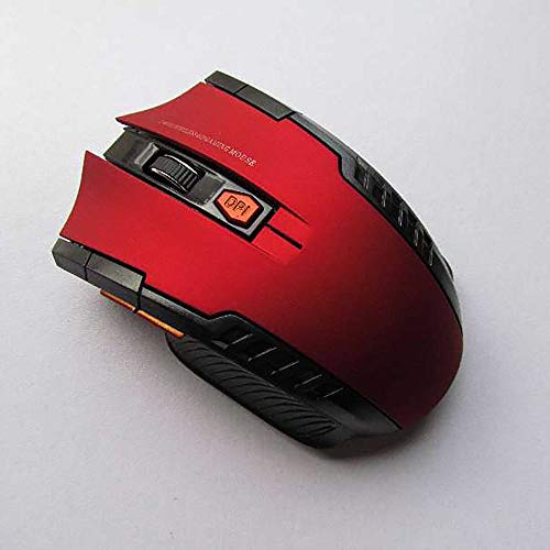 ELLENNE Kabellose Gaming-Maus, 1200 dpi, 6 Tasten, optisch, Laptop, Spiel PC SMA4 (rot) von Ellenne
