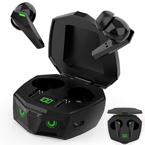 ELLENNE OHRHÖRER Bluetooth-KOPFHÖRER 5.3 P50 SCHWARZ Gaming Low Latency Wireless TWS SCHWARZ von Ellenne