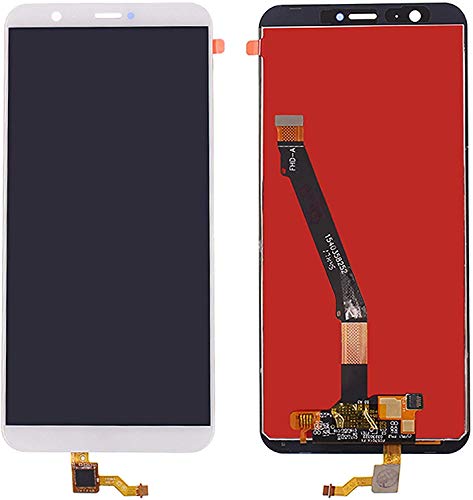 ELLENNE LCD-Display Touchscreen kompatibel mit Huawei P Smart 2017 Schwarz Weiß Fig-LX1 + Schraubendreher-Set (weiß) von Ellenne