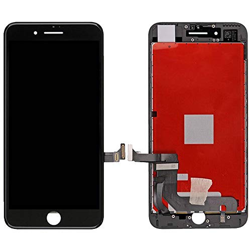 ELLENNE LCD Display für iPhone 7 Plus Glas Touchscreen Schwarz Weiß + Schraubendreher-Set (schwarz) von Ellenne