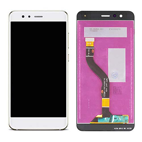 ELLENNE LCD Display kompatibel mit Huawei P10 Lite Was-LX1 Touch Glas Schwarz Weiß Gold + Schraubendreher-Kit (weiß) von Ellenne