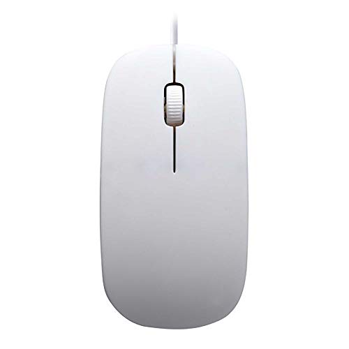 ELLENNE Optische Gaming- oder Büro-Maus mit maximaler Auflösung von 1000 dpi USB LAPTOP MS400 (Weiß) von Ellenne