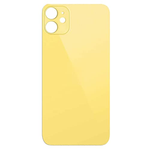 ELLENNE Rückseite Rahmen kompatibel mit iPhone 11 - Back Cover Glas Schwarz Weiß Gold Gold (Gold/Gold) von Ellenne