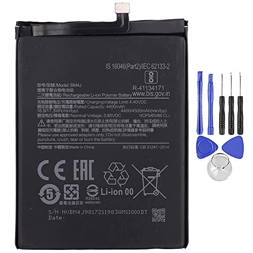 Ellenne Akku kompatibel mit Xiaomi Redmi Note 8 Pro Mi BM4J 4500 mAh hohe Kapazität mit Demontage-Set im Lieferumfang enthalten Ellenne Akku kompatibel mit Xiaomi Redmi Note 8 Pro Mi BM4J 4500 mAh hohe Kapazität mit Demontage-Set im Lieferumfang enthalten von Ellenne