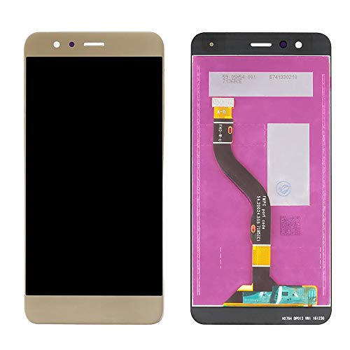 Ellenne LCD Display Huawei P10 Lite Was-LX1 Touch Glas Schwarz Weiß Gold + Schraubendreher-Set (Gold) von Ellenne