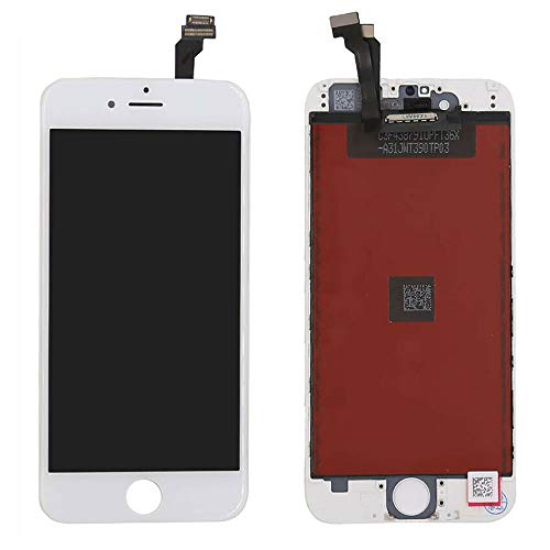 ELLENNE LCD Display für Apple iPhone 6 Touchscreen schwarz weiß + Schraubendreher-Set (weiß) von Ellenne