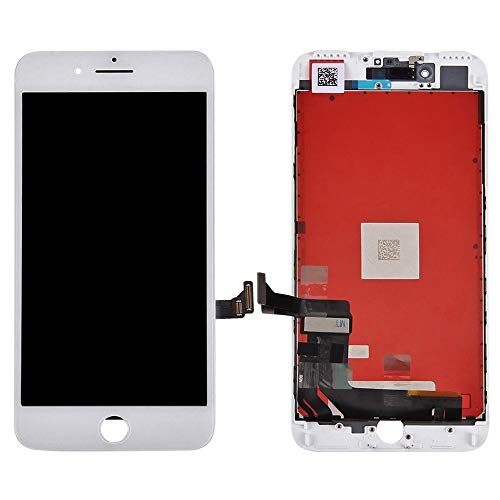 Ellenne LCD Display für iPhone 8 Plus Glas Touchscreen Schwarz Weiß + Schraubendreher-Set (weiß) von Ellenne
