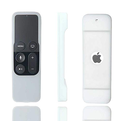 Ellenne Silikon-Schutzhülle Fernbedienung Slim kompatibel für Apple TV 4. Generation (weiß) von Ellenne