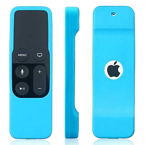 Schutzhülle aus Silikon für Fernbedienung Slim kompatibel mit Apple TV 4. Generation. (Hellblau) von Ellenne