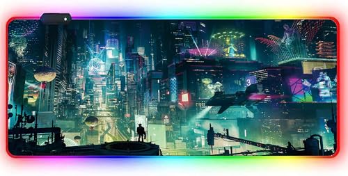 RGB-Mauspad XXL – Gaming-Mauspad 900 x 400 – LED 7 Farben – 4 Lichteffekte – verstellbar rutschfest waschbar – für PC Desktop und Laptop Modern C06 RGB-Mauspad XXL – Gaming-Mauspad 900 x 400 – LED 7 Farben – 4 Lichteffekte – verstellbar rutschfest waschbar – für PC Desktop und Laptop Modern C06 von Ellenne