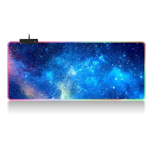RGB-Mauspad XXL – Gaming-Mauspad 900 x 400 – LED 7 Farben – 4 Lichteffekte – verstellbar rutschfest waschbar – für PC Desktop und Laptop Stars C04 RGB-Mauspad XXL – Gaming-Mauspad 900 x 400 – LED 7 Farben – 4 Lichteffekte – verstellbar rutschfest waschbar – für PC Desktop und Laptop Stars C04 von Ellenne