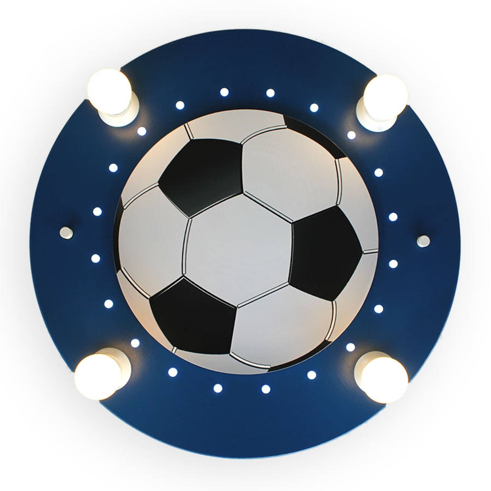 Deckenleuchte Fußball, vierflammig dunkelblau-weiß von Elobra