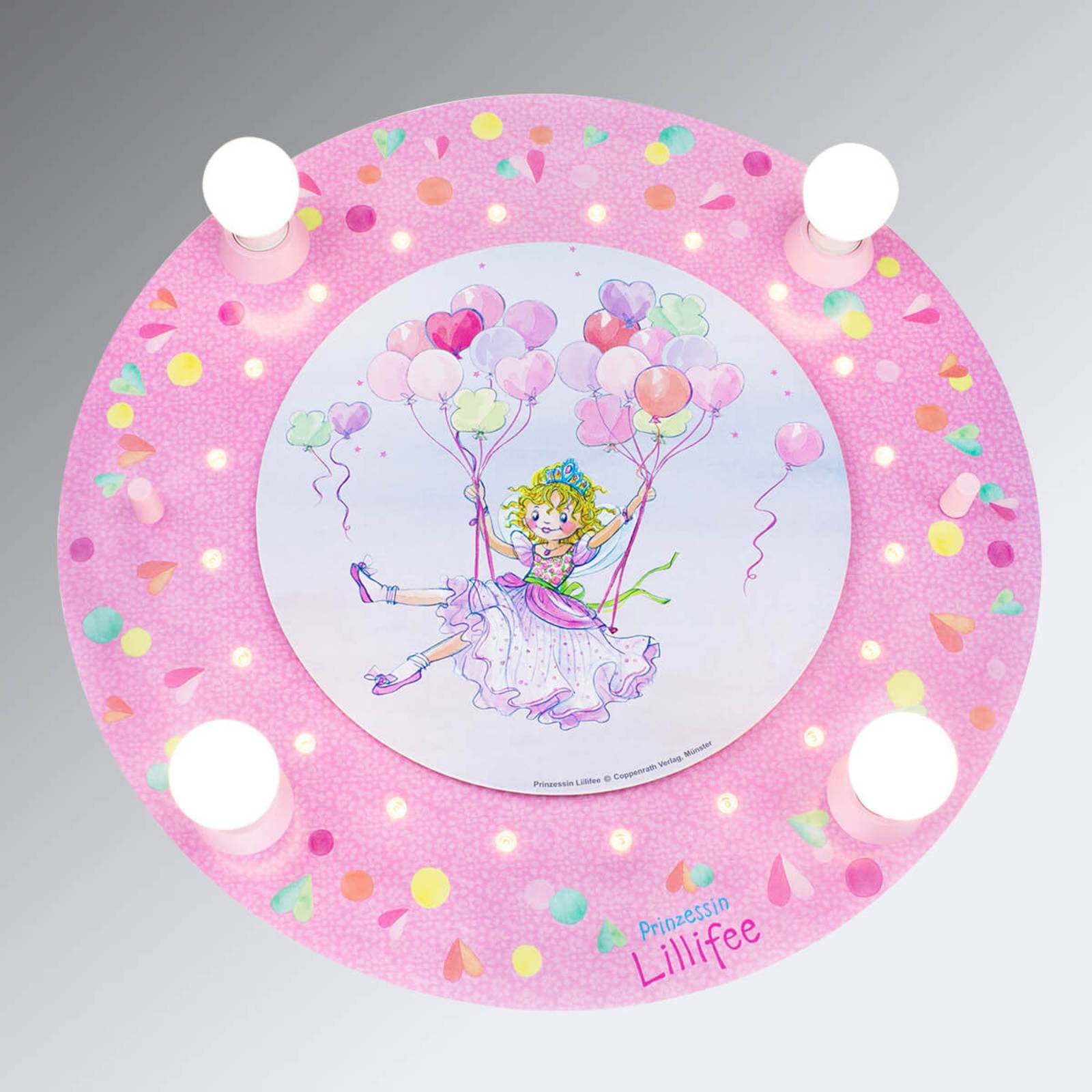 Deckenleuchte Prinzessin Lillifee mit LEDs rund Deckenleuchte Prinzessin Lillifee mit LEDs rund von Elobra