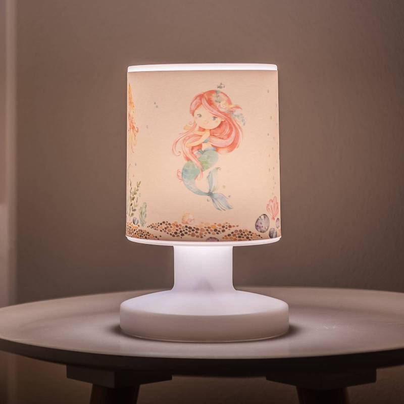 LED-Akkutischleuchte Mara Meerjungfrau, bunt, 21 cm von Elobra