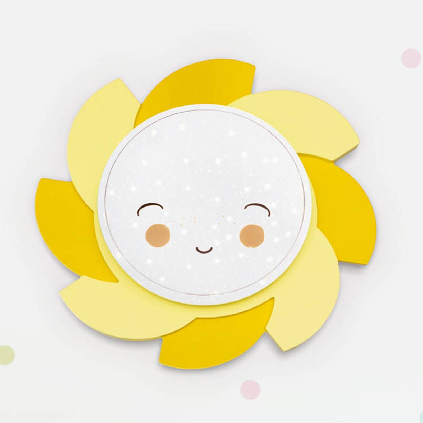 LED-Wandleuchte Sonne Starlight Smile, gelb LED-Wandleuchte Sonne Starlight Smile, gelb von Elobra