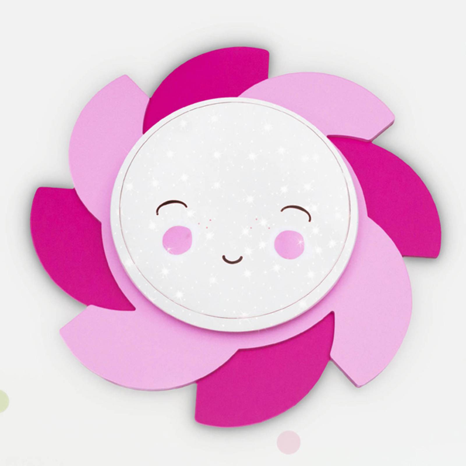 LED-Wandleuchte Sonne Starlight Smile, pink LED-Wandleuchte Sonne Starlight Smile, pink von Elobra