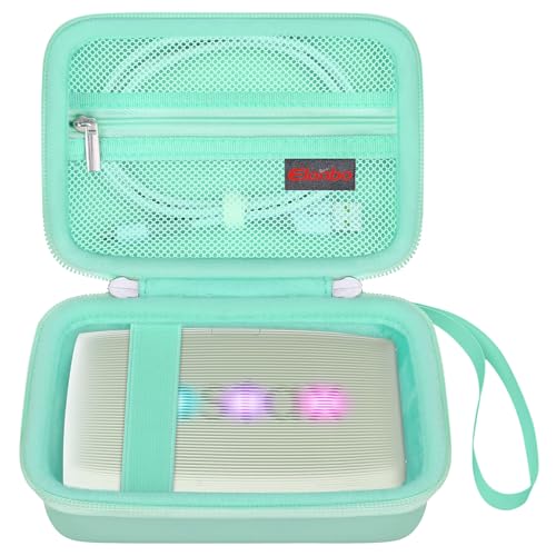 Elonbo Harte Tragetasche für Fujifilm Instax Mini Link 3/ Fujifilm Instax Mini Link 2, Fujifilm Instax Mini Link 3 Smartphone Drucker Schutzhülle, Extra Mesh Tasche passt Film Ladegerät, Grün+Grün von Elonbo
