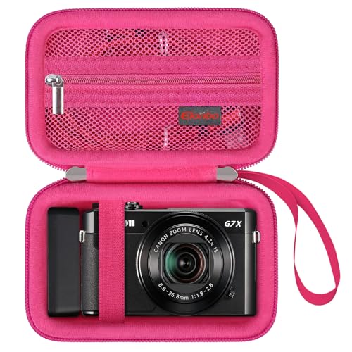 Elonbo Kamera Tragetasche für Canon PowerShot G7 X Mark II und G9 X Mark III Digitalkamera 4K Vlogging, Video Streaming Kamera Reisetasche. Mesh Tasche passend Kabel, Raspberry von Elonbo
