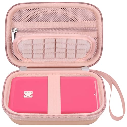 Elonbo Tasche für Kodak Step Drucker Kamera Sofortbildkamera Instant Fotodrucker, Netzfach passt zu Kodak Step-Fotopapier, Roségold Elonbo Tasche für Kodak Step Drucker Kamera Sofortbildkamera Instant Fotodrucker, Netzfach passt zu Kodak Step-Fotopapier, Roségold von Elonbo