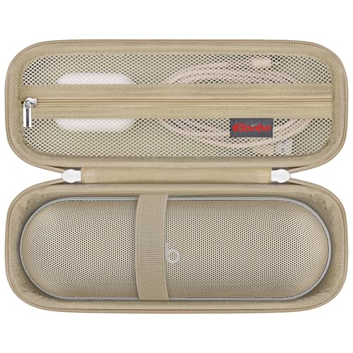 Elonbo Tragetasche für Beats Pill Wireless Bluetooth Lautsprecher, tragbare Lautsprecher Reisetasche Beats Pill Lautsprecher Aufbewahrungshalter, Mesh Tasche passt Ladegerät, Champagner Gold Elonbo Tragetasche für Beats Pill Wireless Bluetooth Lautsprecher, tragbare Lautsprecher Reisetasche Beats Pill Lautsprecher Aufbewahrungshalter, Mesh Tasche passt Ladegerät, Champagner Gold von Elonbo