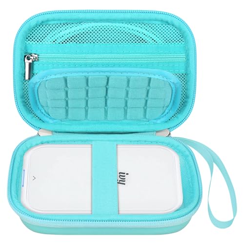 Elonbo Tragetasche für Canon IVY 2 Mini/Canon IVY Mini/Canon IVY CLIQ+ CLIQ 2 CLIQ+2 Fotodrucker Portable Bluetooth Instant Camera Printer, Mesh Tasche passt Fotopapier Kabel, Mint Grün+Grün von Elonbo