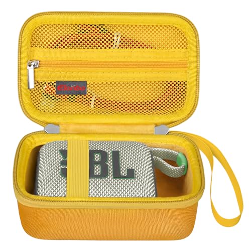 Elonbo Tragetasche für JBL Go 3.JBL Go 4 Portable Bluetooth Lautsprecher, Wasserdichter staubdichte Lautsprecher Aufbewahrungshalter, Wireless Compact Lautsprecher Reisetasche, Gelb Elonbo Tragetasche für JBL Go 3.JBL Go 4 Portable Bluetooth Lautsprecher, Wasserdichter staubdichte Lautsprecher Aufbewahrungshalter, Wireless Compact Lautsprecher Reisetasche, Gelb von Elonbo