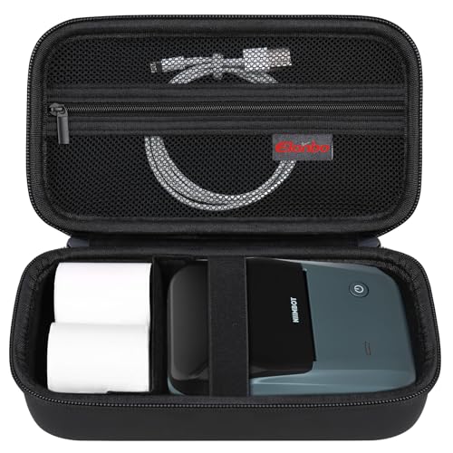 Elonbo Tragetasche für NIIMBOT B1 Etikettendruckermaschine, tragbare Mini-Bluetooth-Etikettendrucker-Reisetasche, kleiner Handheld-Etikettierer-Aufbewahrungshalter, Netztasche passend für von Elonbo
