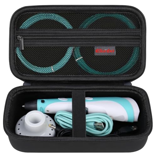 Elonbo Tragetasche für NIIMBOT B21 und B1 Label Maker Maschine, tragbare Mini Wireless Bluetooth Label Printer Reisetasche, Mesh Tasche passt Etikettenpapier, Schwarz von Elonbo