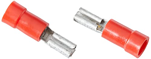 elpress 400100060 Plug-in flach, 0,5–1,5 Abschnitt der Treiber mm², 2,8 x 0,5 Plug Maße, 100 Paket, rot von Elpress