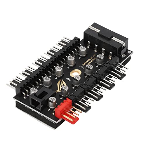 10-Kanal-PWM-Computer-Lüfter-Hub für Motherboard, Behebt das Fehlen Einer Lüfterschnittstelle, Einfache Installation, 4-poliger Lüfter-Hub von Elprico