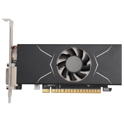 1050TI 4 GB Grafikkarte, 128-Bit-GDRR5-Video-Grafikkarte für Gaming-Computer, Unterstützt PCI Express 3.0 X16, HDMI, DVI D, Grafikkarte für PC-Gaming mit Lüfter für Gaming von Elprico