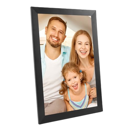 16,7 "WiFi Digital Bilderrahmen, 1920x1080 Touchscreen mit Android 9.0 und 32 GB Speicher für Home Office Cloud -Fotoanzeige (EU-Stecker) von Elprico