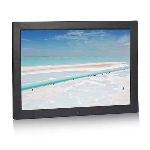 Elprico 17 Zoll Digitaler Bilderrahmen,1440 * 900 HD 16:10 Elektronischer Bilderrahmen mit Infrarot Fernbedienung,75x75mm VESA-Loch, oder Wandmontage,für von Elprico