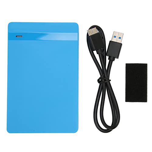 2,5-Zoll-Festplattengehäuse, USB3.0-Plug-and-Play-Mobile-HDD-Gehäuse Externes Festplattengehäuse Caddy-Adapter für Windows, für OS, für Vista(Blau) von Elprico