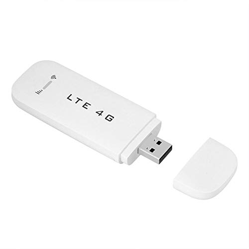 4G USB WiFi Dongle, 4G LTE USB Netzwerkadapter Drahtloser WiFi Hotspot Router Modem Stick, Weiß Tragbarer 100 Mbit/s Highspeed WiFi Hotspot(with WiFi Function) von Elprico